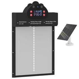 2K HD AI Camera Automatic Chicken Coop Door with APP Remote Control, WiFi Solar Powered with 5200 mAh Large Battery