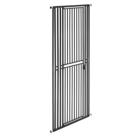 Extra Tall Pet Gate for Cats, 28-34 in Adjustable Width, 78.7 in High Dog Gate, with Pressure Mount Kit and Wall Mount Kit, 1.2 in Narrow Bar Spa (Default: Default)